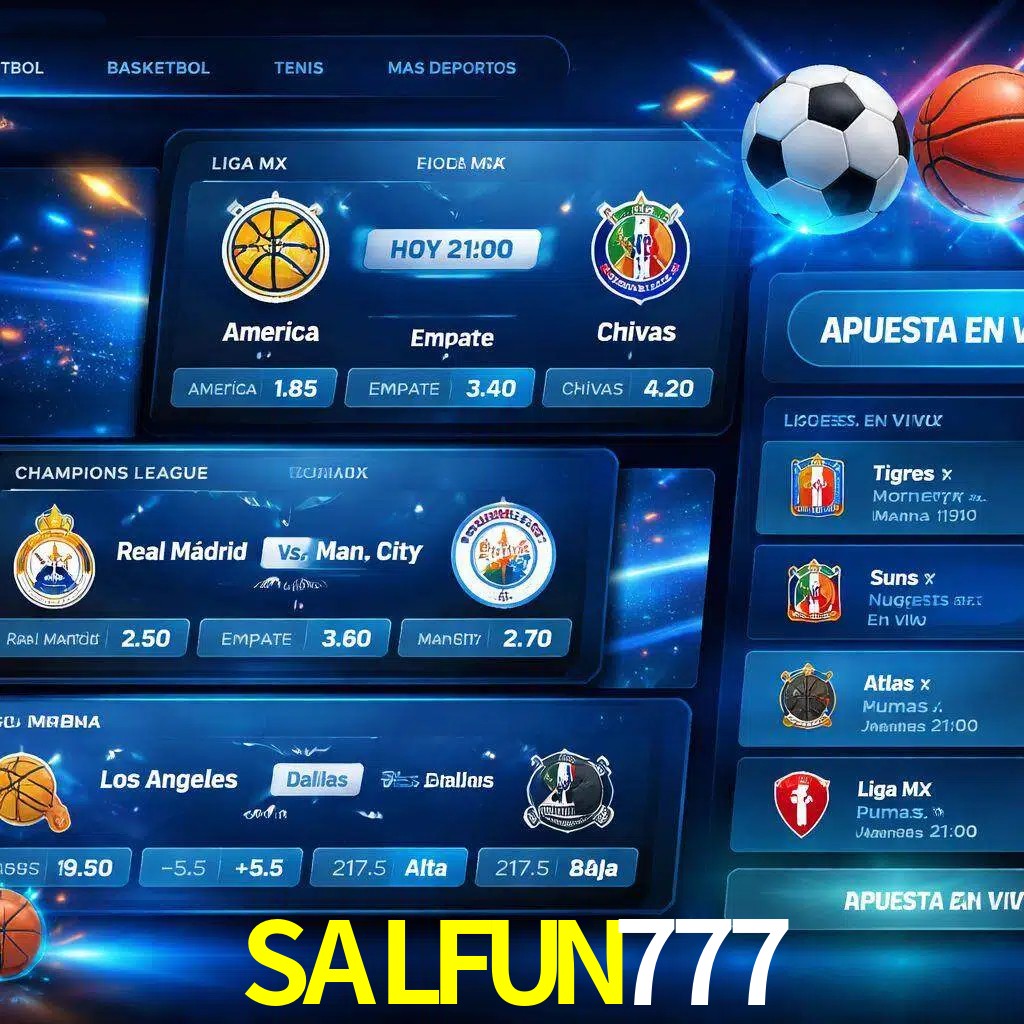 Mercados de apuestas deportivas SALFUN777 para jugadores en México